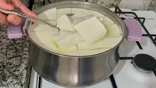 The Easiest Cheese Making At Home 🧀 - How To Make Pickled Cheese🔝