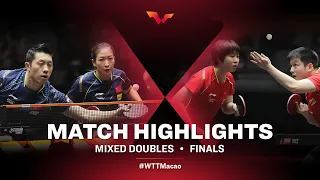 Liu Shiwen/Xu Xin vs Fan Zhendong/Kuai Man | XD | WTT Macao 2021 (Final)