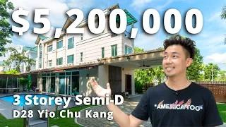 Enormous 10473sf Semi-D Land Space ($5.2M) D28 Sunrise Avenue | Selling Singapore Home Tour Ep.112