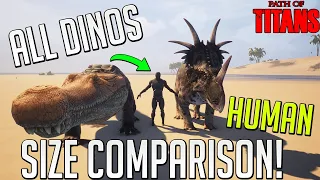 Comparing The Size of EVERY Dino To A Human! | Path of Titans