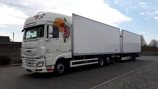 DAF XF 480 FAN / ZESTAW TANDEM CHŁODNIA / ciezarowe.net 