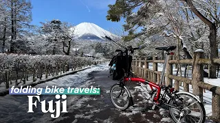I rode through snowy roads to see Mt. Fuji up close | Cycling in Japan