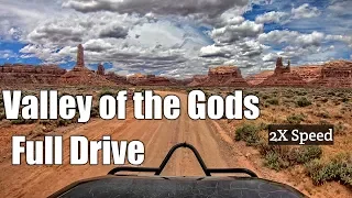 COMPLETE Beautiful Valley of the Gods Utah Drive at 2x Speed