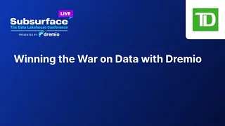 Winning the War on Data with Dremio