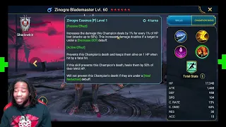 Zinogre Blademaster [NEW FUSION] Is she good or nah? | Raid: Shadow Legends