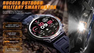 Rugged Outdoor Military Smart Watch for men