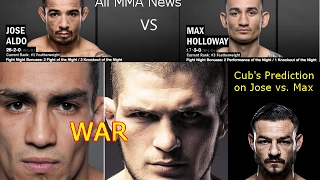 Khabib and Tony prepare for WAR.  Cub Swanson gives Analysis on Jose Aldo vs. Max Holloway