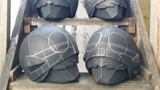 TUTORIAL FREEHAND EVA FOAM Shin KAMEN RIDER HELMET Part 1