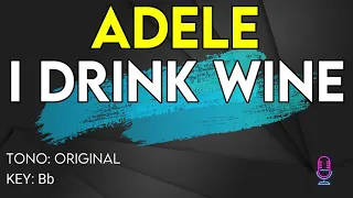 Adele - I Drink Wine - Karaoke Instrumental