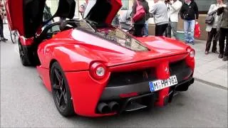 LaFerrari driving in Munich!!! Start Up and Sound!