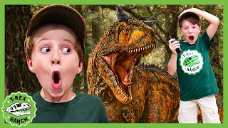 Dinosaurs & Mystery Message in a Bottle! | T-Rex Ranch Dinosaur Videos for Kids