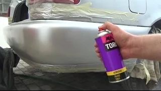 Покраска бампера с помощью аэрозолей Audi a6 c4 AVANT