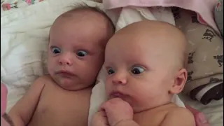Twin babies most funny moments captured on camera