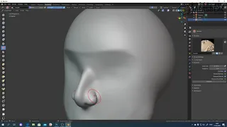 Второй урок. Скульптинг головы человека в программе Blender.