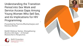 MeSH Webinar 1: Young Women Who Sell Sex - Transitions, Access and HIV Programming