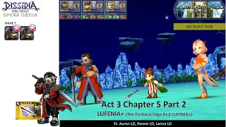 DFFOO GL (Act 3 Chapter 5 Pt.2 LUFENIA+) Auron LD, Porom LD, Lenna LD (No BURST Run)