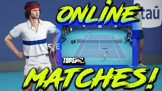 My First Ever Online Match Using The Greatest Hot Head John McEnroe!!