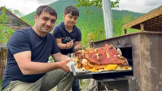 COOKING A UNFORGETTABLE RECIPE WITH COW MEAT | RUSTIC VILLAGE LIFE | MOUNTAIN CHEF COOKING
