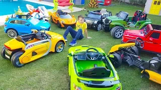 Ali Ride on Power Wheels in the garden, BST collection Toy Cars for Kids