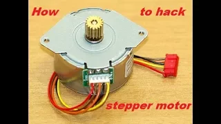 Simple best life hack run a 12v~ stepper motor without a driver