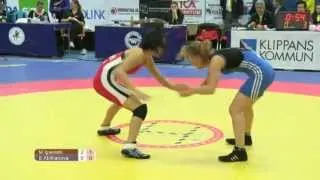 Klippan Lady Open 2013 Brottning Final Kadett 46kg