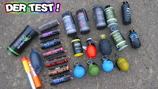 PAINTBALL TEST: Flash-Granaten, Tretmine, Signalfackeln, XXL Rauchgranaten u.v.m. !