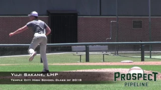 Yuji Sakane Prospect Video, LHP, Temple City High School Class of 2018, Side Angle