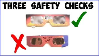 Fake Eclipse Glasses - Three Ways To Spot A Dangerous Problem (and save your eyes)   #eclipse