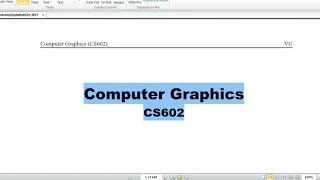Computer Graphics (CS602) 1st Solved Grand Quiz 2020.CS602 || Grand  CS602 Session 1 Solved Quiz.