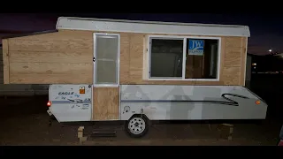 Pop Up Camper converted to Micro Cabin Camper Part 1