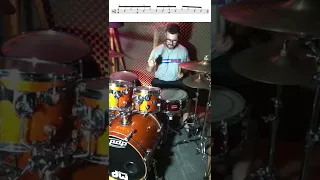 Rudimento Paradiddle no groove 7 #shorts #rudimentos #paradiddle #groove