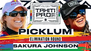 Molly Picklum vs Bettylou Sakura Johnson | SHISEIDO Tahiti Pro pres by Outerknown 2024 Elimination