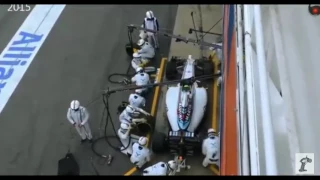 Top speed pit stop Martini Williams racing