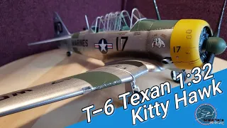 Kitty Hawk T-6 Texan 1:32  Photobuilt #airbrushing #trumpeter
