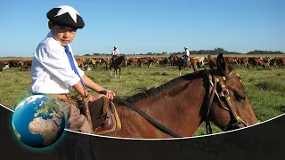 Argentinian Gauchos and their horses