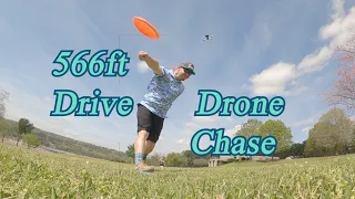 Double G 566 ft. Disc Golf Drive Chased to Perfection by FPV Racing Drone