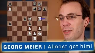 Georg Meier | Almost crushed Magnus Carlsen with the White Pieces | GRENKE Chess Classic 2018