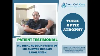 Patient attendant with Toxic Optic Atrophy shares his experience at SCCI| Toxic Optic Atrophy