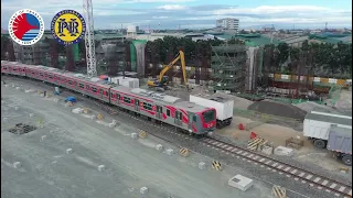 PNR Clark Phase 1 First Trainset in Malanday Depot / JTREC Sustina Train