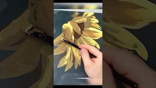 Подсолнух 🌻 акрилом