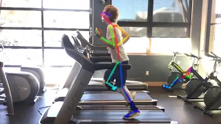 Treadmill Running with OpenPose Markerless Motion Tracking | Deep Learning