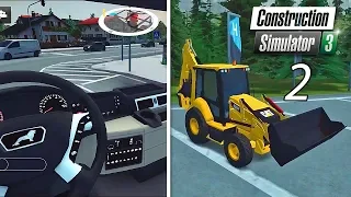 Construction Simulator 3 - Driver Sit View & New Backhoe Vehicle Gameplay Part 2