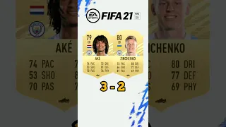 AKÉ VS ZINCHENKO FIFA COMPARISON #fifa23 #football #fifa #shorts