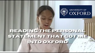 Oxford personal statement (for Medicine) - 2022