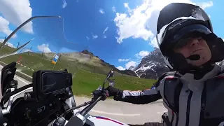 BMW 1250 GS-Passo Rolle e prova INSTA 360 X3