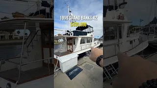 Let’s point out this 1999 Grand Banks 42 Europa for $430,000 #boatinglife #trawlerlife