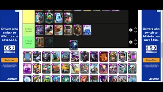 THE CLASH ROYALE TIER LIST! (ELECTRO GIANT AND MOTHER WITCH ARENT HERE, WALL BREAKERS ARE 3 ELIXIR)
