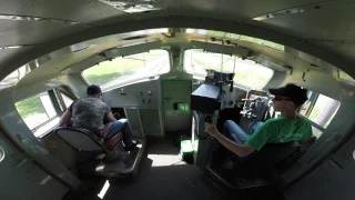 Ride along with a view from the cab on the CNW 411 at IRM
