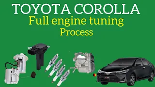 How To engine knocking & tuning process Toyota Corolla 1.6 #automobile #engine #mechanic #prius
