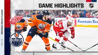Red Wings @ Oilers 3/15 | NHL Highlights 2022